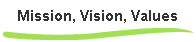 Mission, Vision, Values